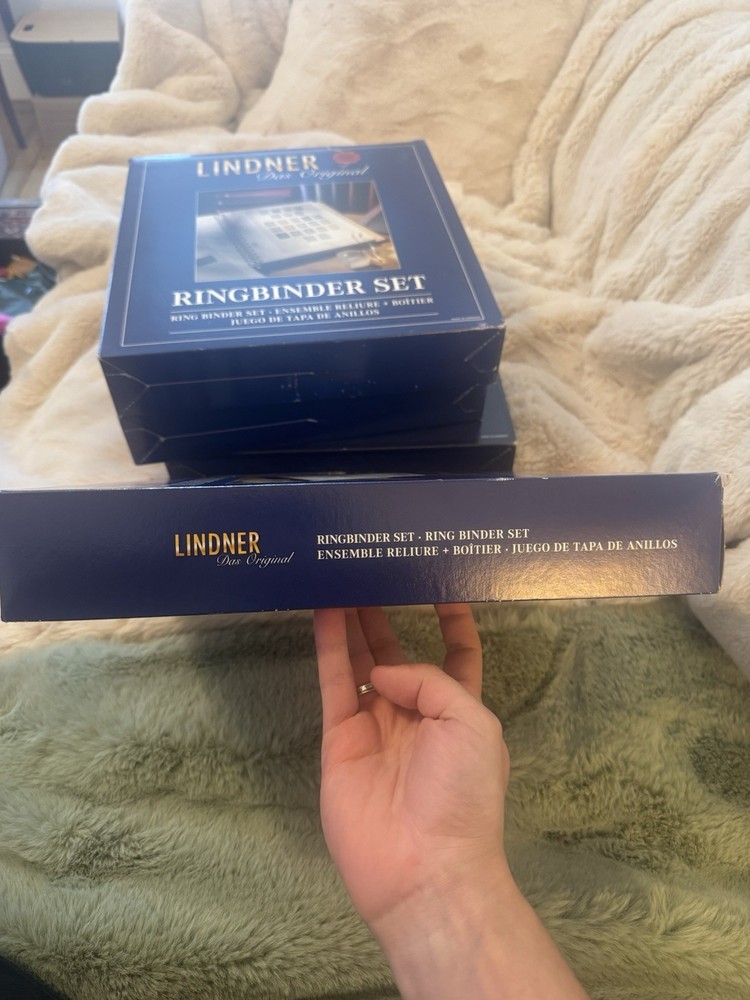 Lindner 18-ring Binder and Slipcase, BLUE ONLY