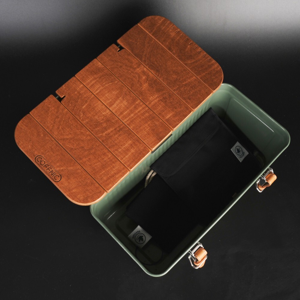 COFFNIC SET(Wire Spout, Leather Strap, Wood table top)