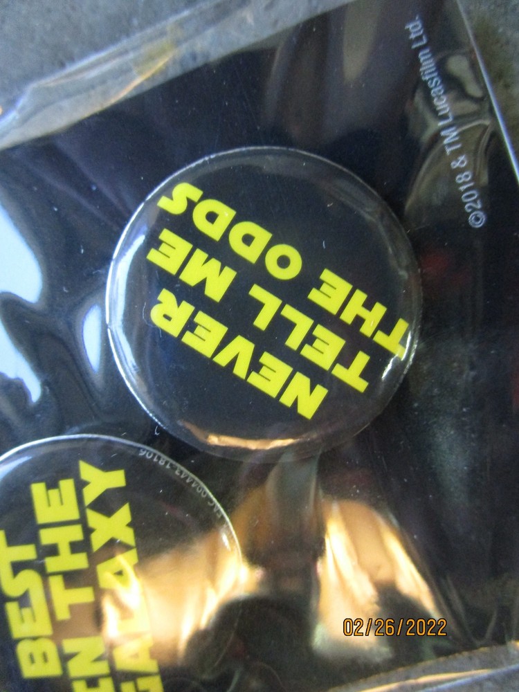 Star Wars 2018 SOLO Buttons