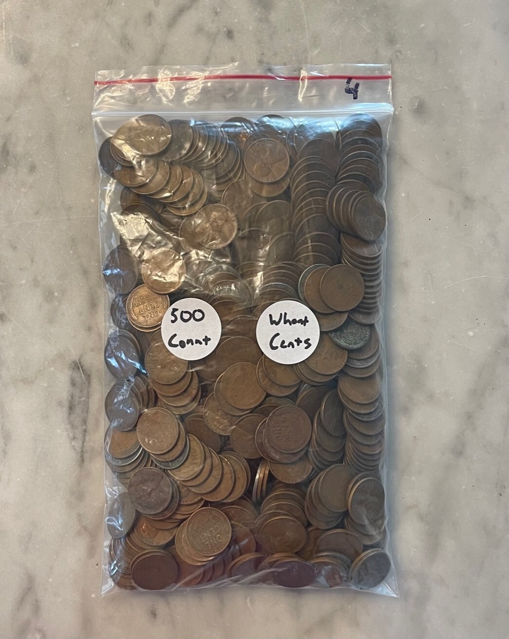 Lot of 500 Mixed Wheat Cents - 500 Count Bag or 10 Rolls - CHOOSE # OF LOTS!