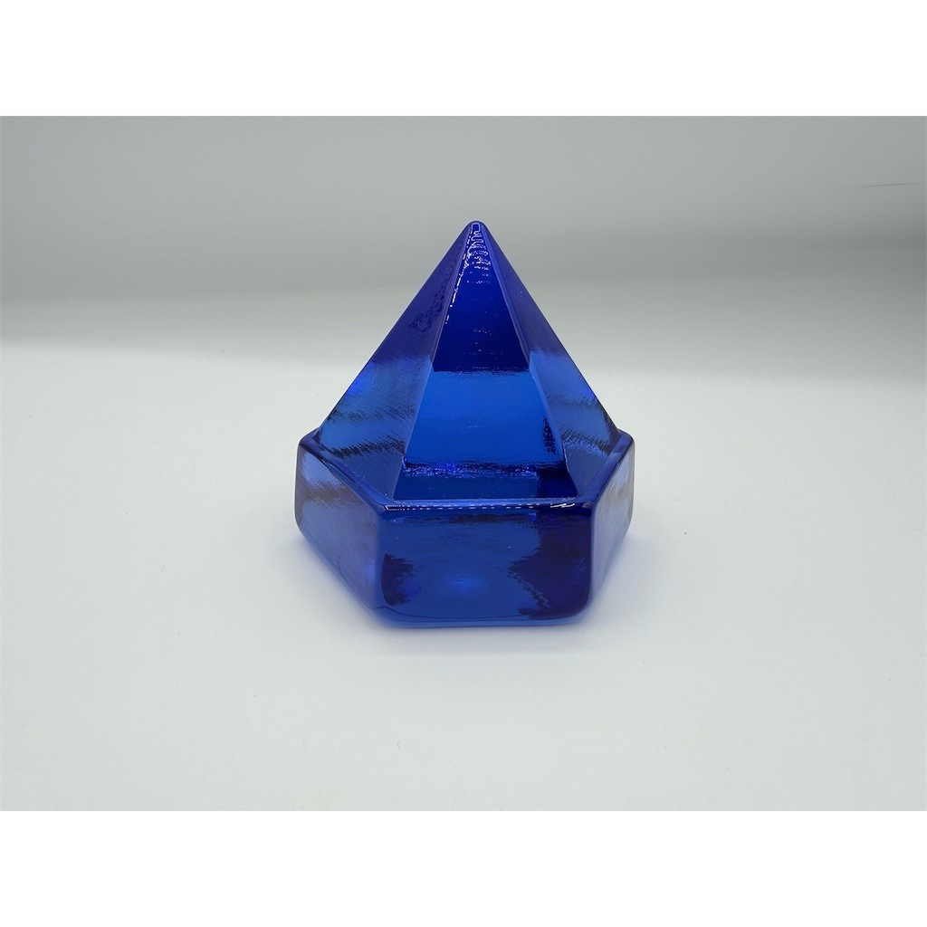Cobalt Blue Ship Deck Prism Glass Hexagon Nautical Sailing Decor