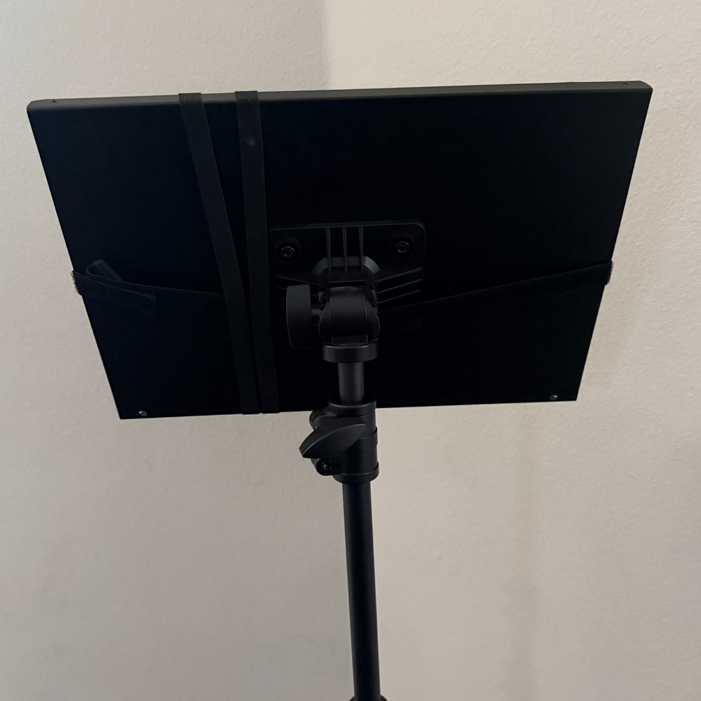 Adjustable Rolling Music Stand for iPad/Tablet - Tripod Locking Wheels