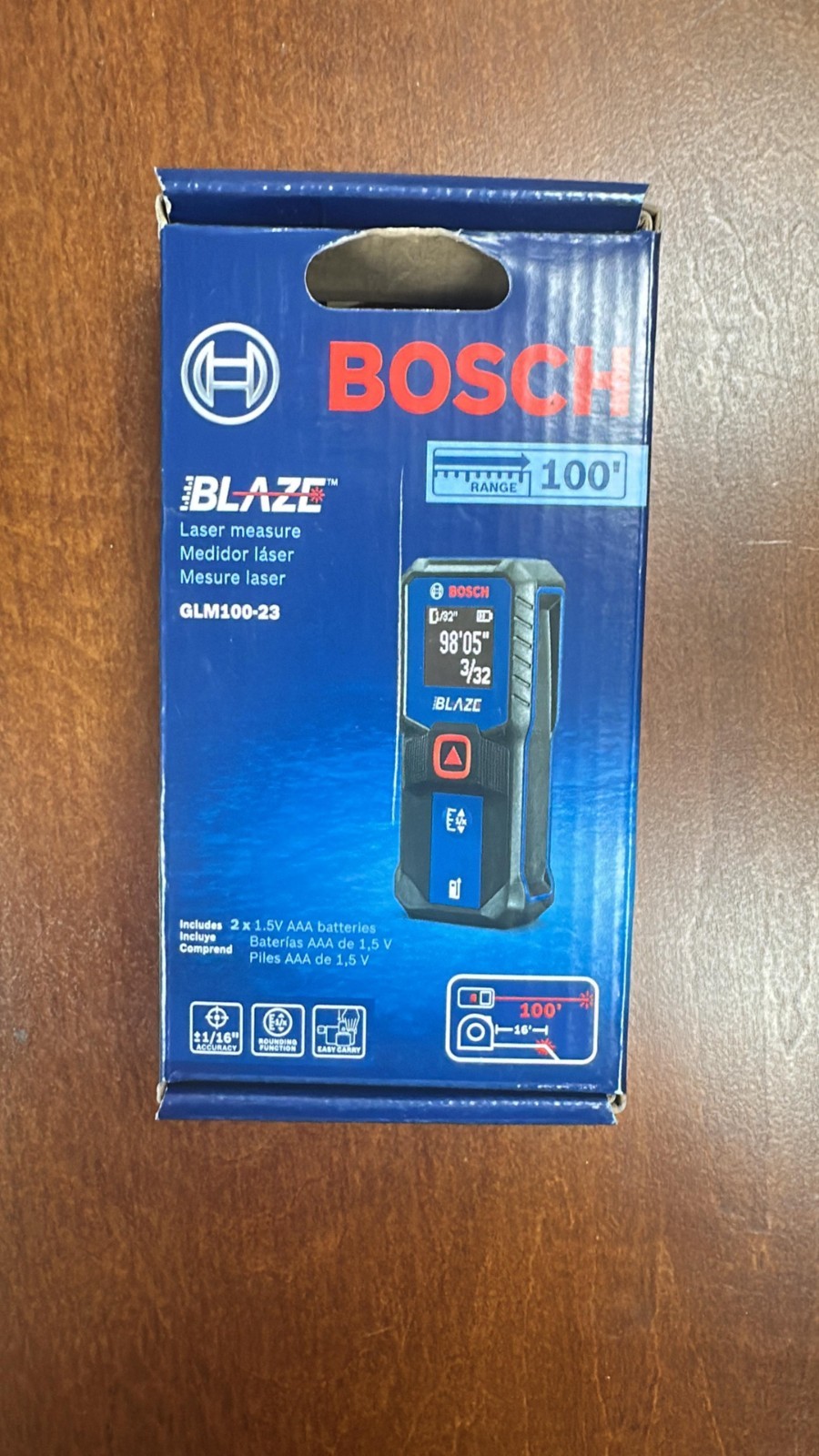 BOSCH Blaze GLM100-23  100ft Backlit Laser Measure (BRAND NEW, FACTORY SEALED)