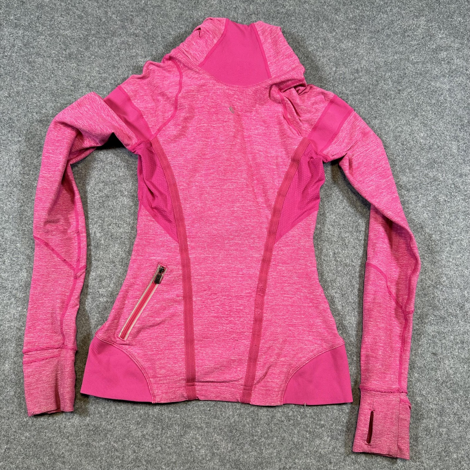 Lululemon Pullover Womens 2 Pink Swiftly Tech Half Zip Long Sleeve Running Top