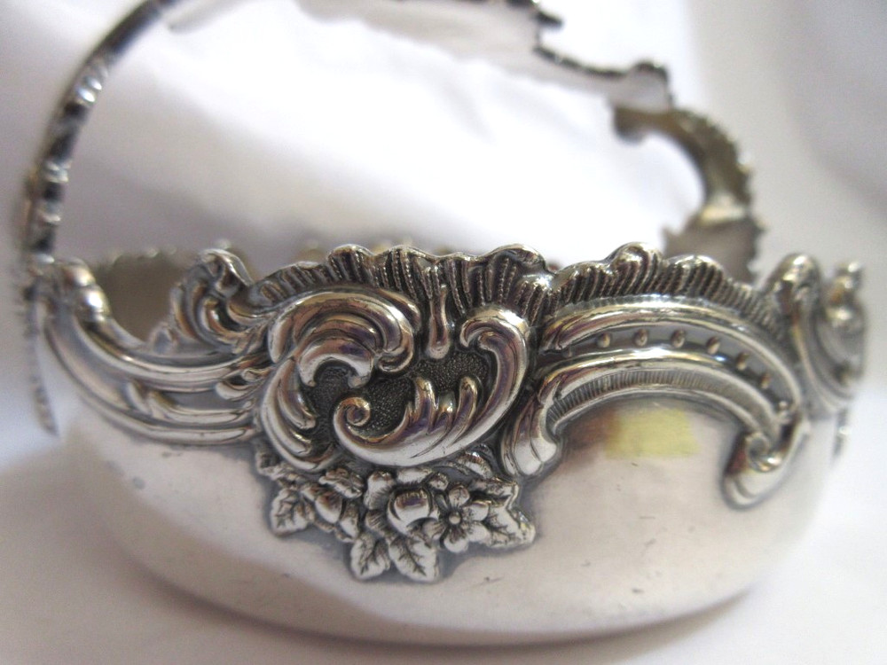 Antique Derby Silver Co Quadruple Plate Brides Basket Frame 1147