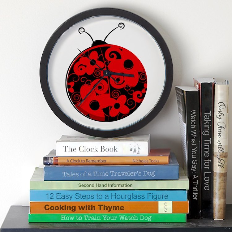 CafePress Flora Bug 10" Wall Clock (412062398)