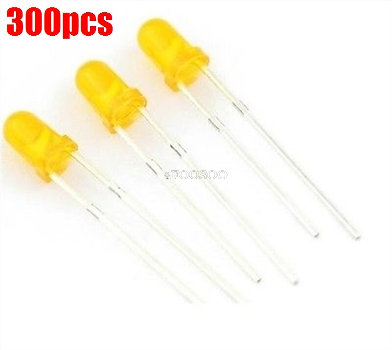 300Pcs Led 3Mm Orange ko