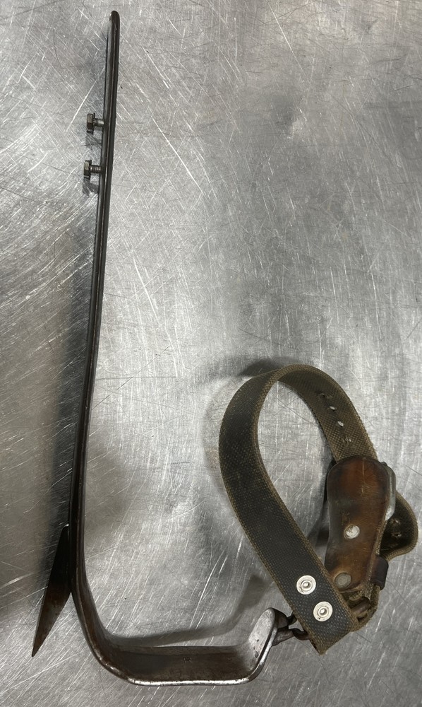 Vintage Bashlin Climbing Spike. Used Surplus. Missing Parts