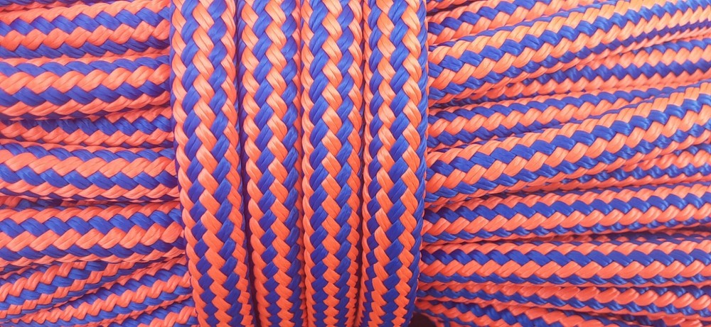 1/2 " x 70 ft. Double Braid-Yacht Braid Polyester Rope. US Made