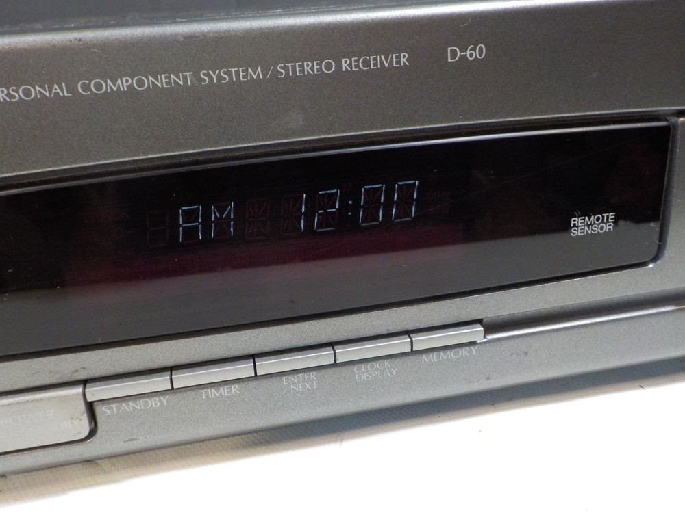 Vintage DENON D-60 Component System Stereo Receiver Amplifier WORKS