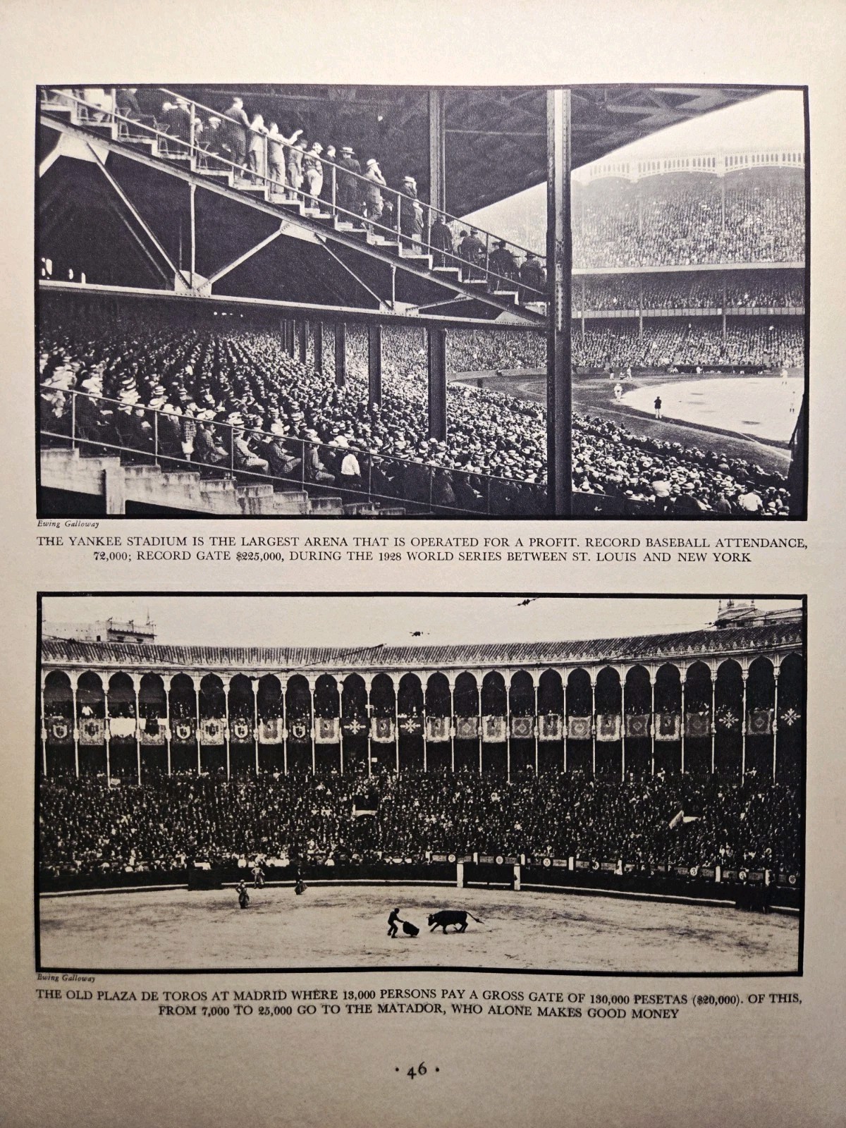 1930 American Stadia Magazine Article - Hollywood Yale Rose Bowl Soldier Field
