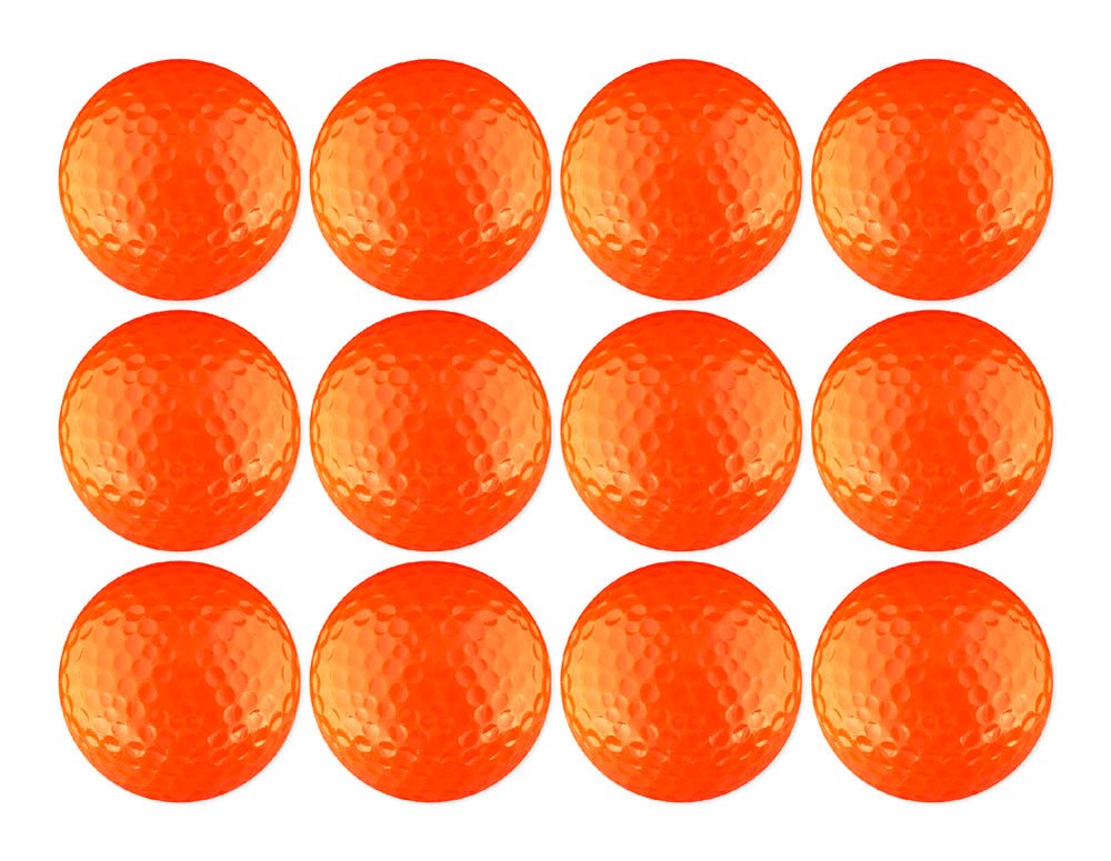Golf Ball 12-Pack Blank Non-Branded Multi Colors Available