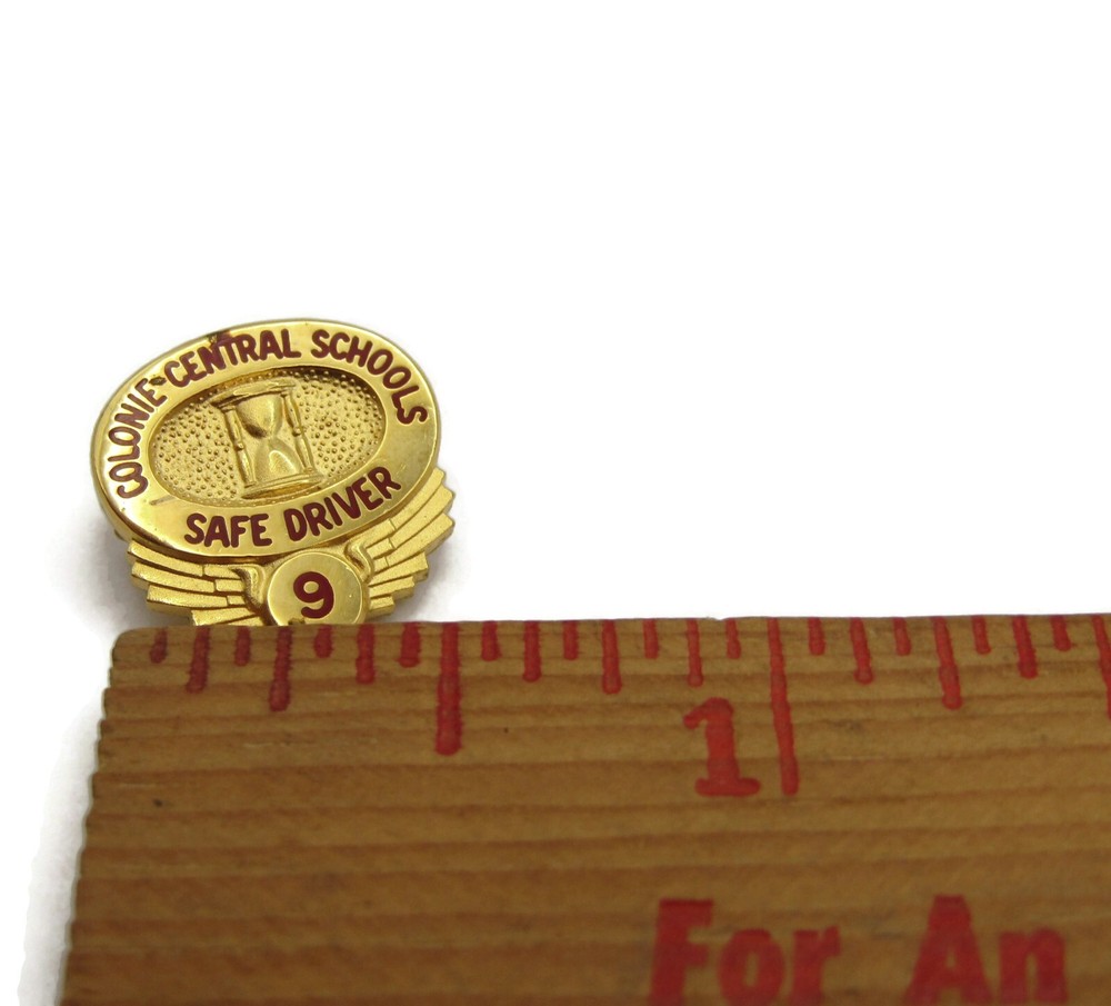 Colonie Central School Safe Driver 9 Year Pin Award