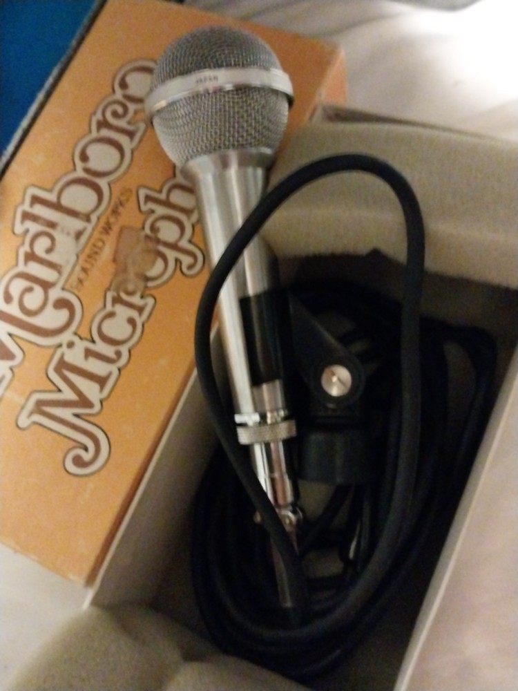 Vintage MARLBORO Uni-Directional Dynamic Microphone Model M200 - With Box