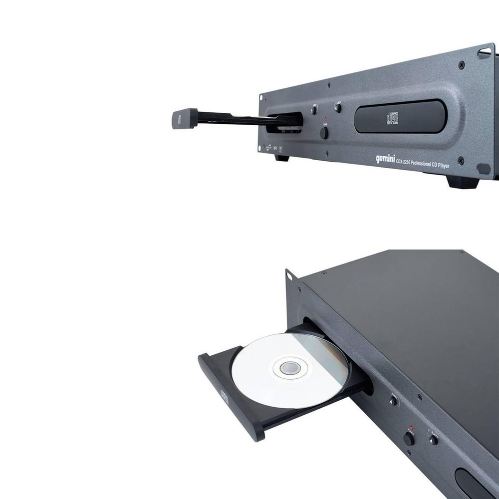 Gemini Dual CD/USB DJ Media Player – 2-Deck Rackmount CD Player (CDX-2250i)
