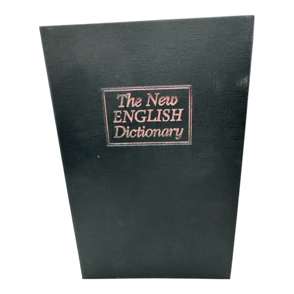 The New English Dictionary Book Safe with Combo Lock Book Stack NWOB