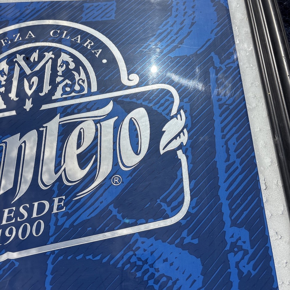 Montejo Clara Modelo Brand Mirror Beer Sign