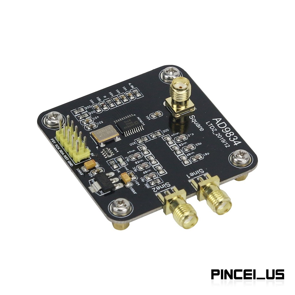 AD9834 Signal Generator Module Circuit Board Sine Triangle Square Wave Output//