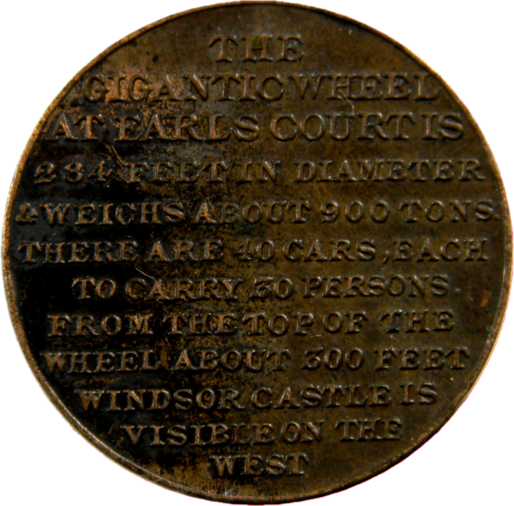 1904 Gigantic Wheel Token (02483)