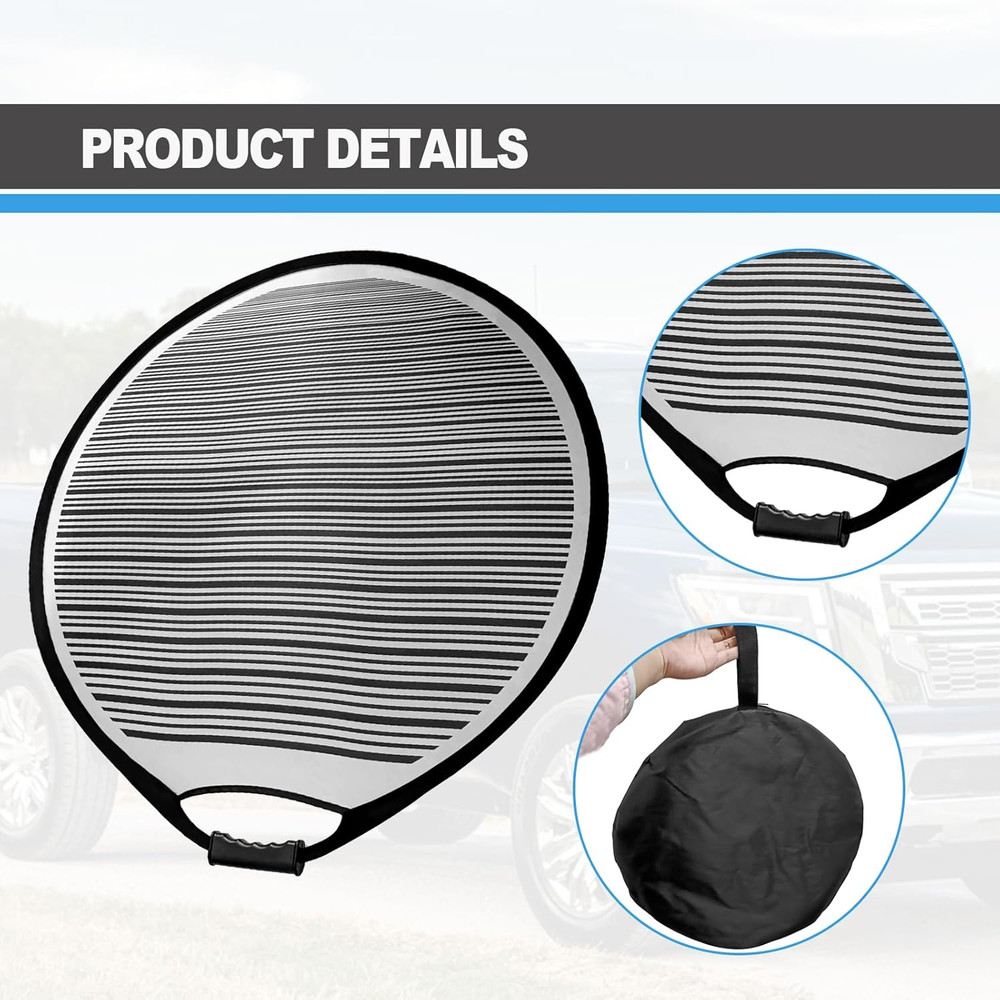 Car Dent Detection Board - Circular Striped Flexible Foldable Lined Light Reflec