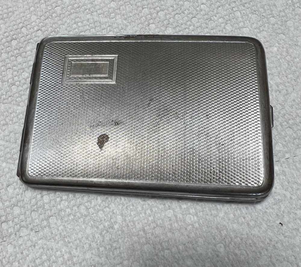 1940's Silver Metal Cigarette Case