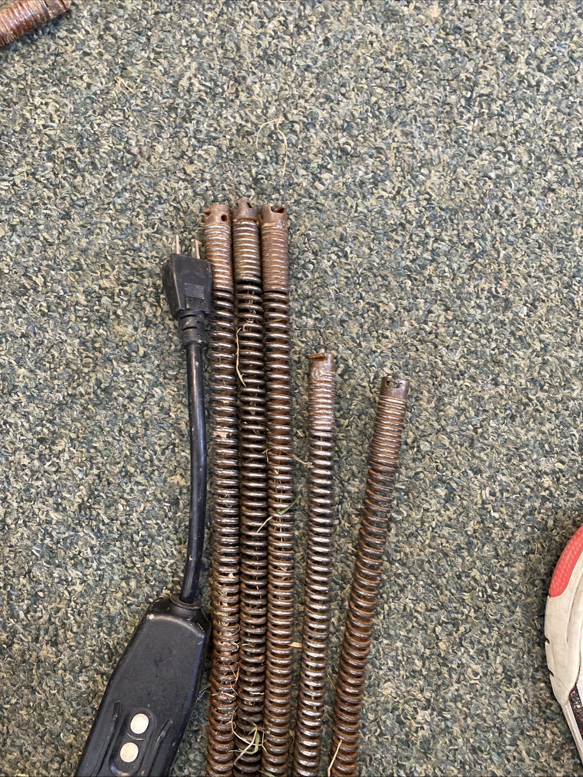 RIDGID K-50 Sectional Drain Cleaning Machine 110V w/Cable and Auger Bits TESTED