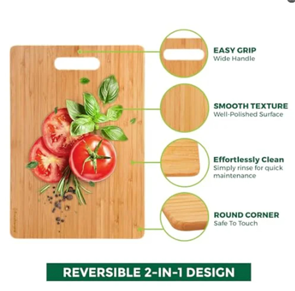 Freshware 3-Piece Bamboo Cutting Board Set