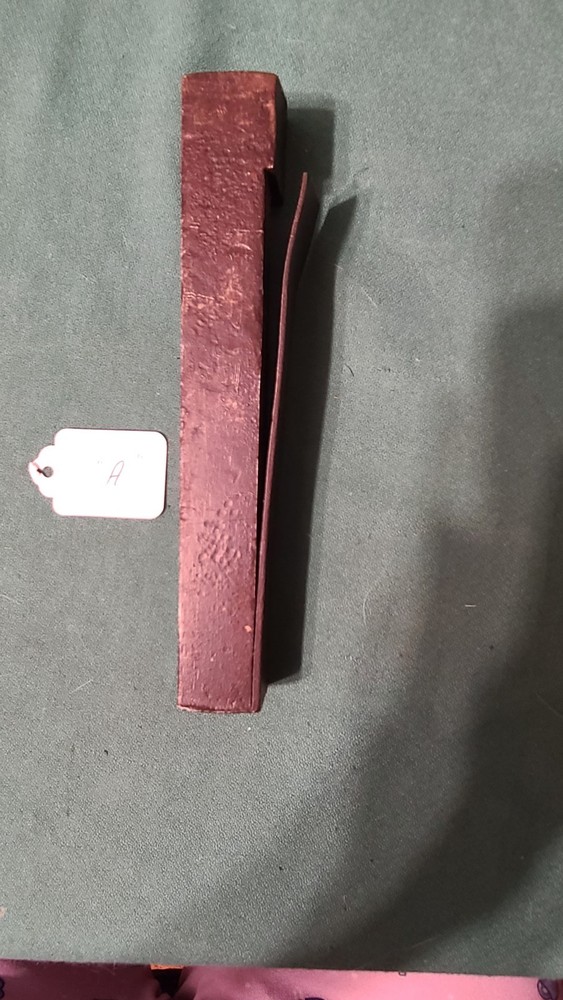 Vintage Bench Stop for Work Bench Spring Loaded size 1" x 1"