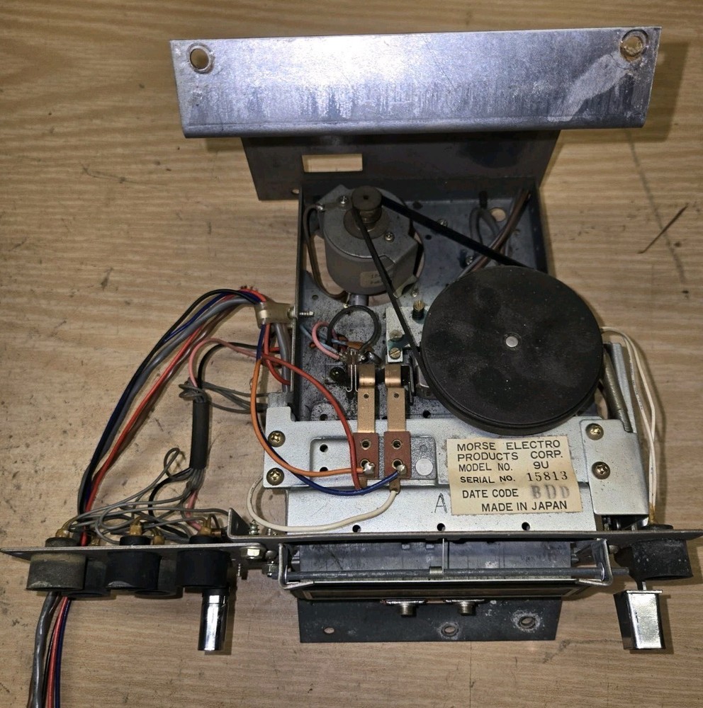 Morse Recording 8-TRACK Stereo Top Mount From Console. Project.