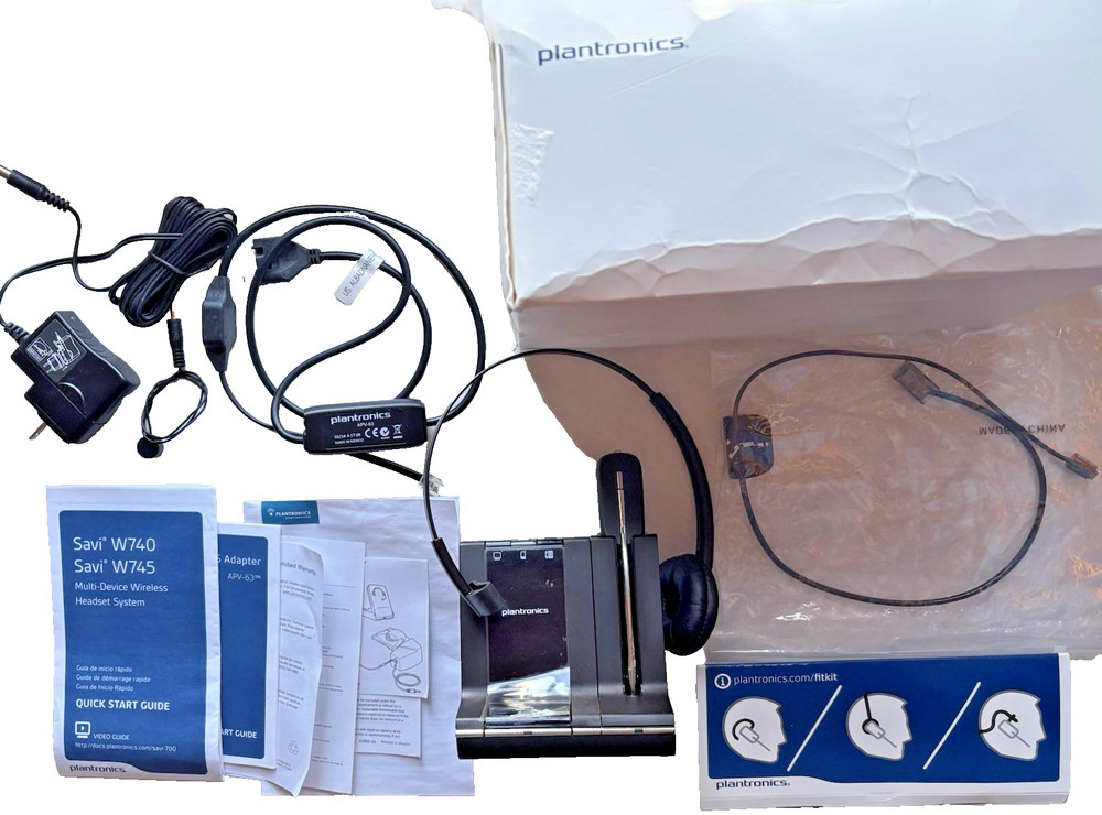 Plantronics Savi W740 W745 Multi Device Wireless Headset System (81242)