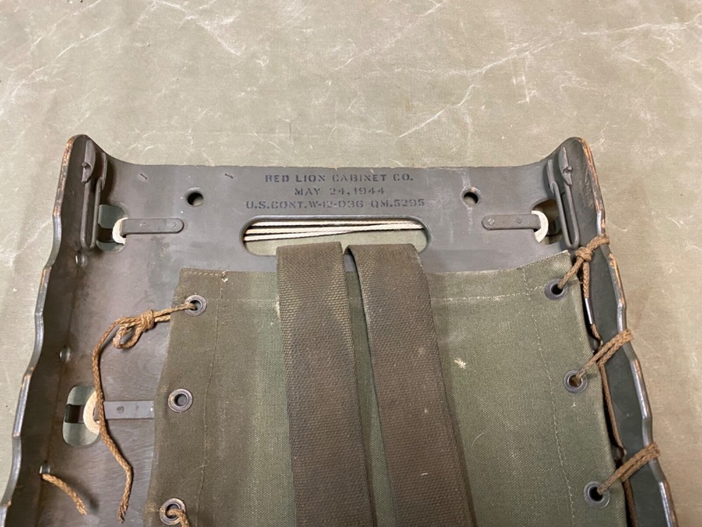 ORIGINAL WWII US ARMY M1944 EQUIPMENT AMMO CARRY PACK BOARD BACKPACK-DATED 1944