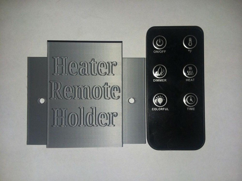 Electric Fireplace Remote Control Holder. Wall mount. 3D Printed.