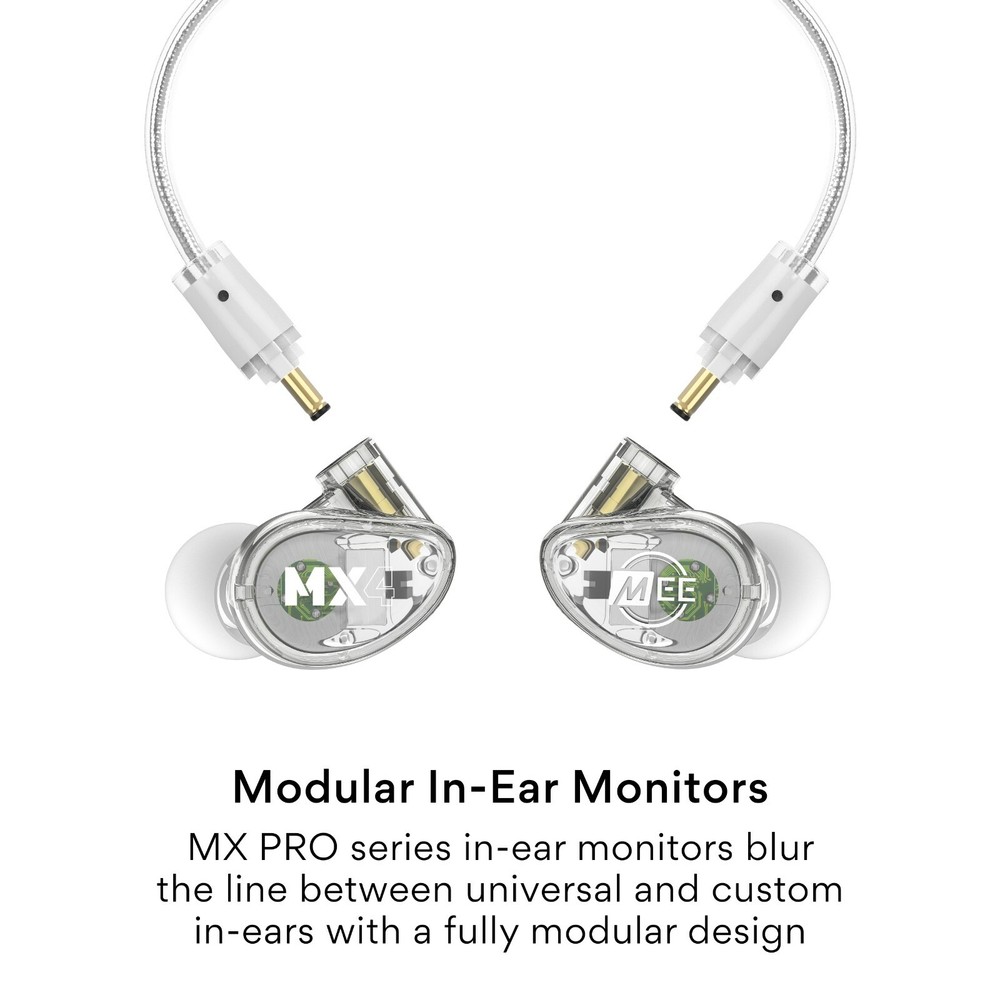 MEE Professional MX4 PRO Customizable Noise-Isolating Universal-Fit Modular IEM