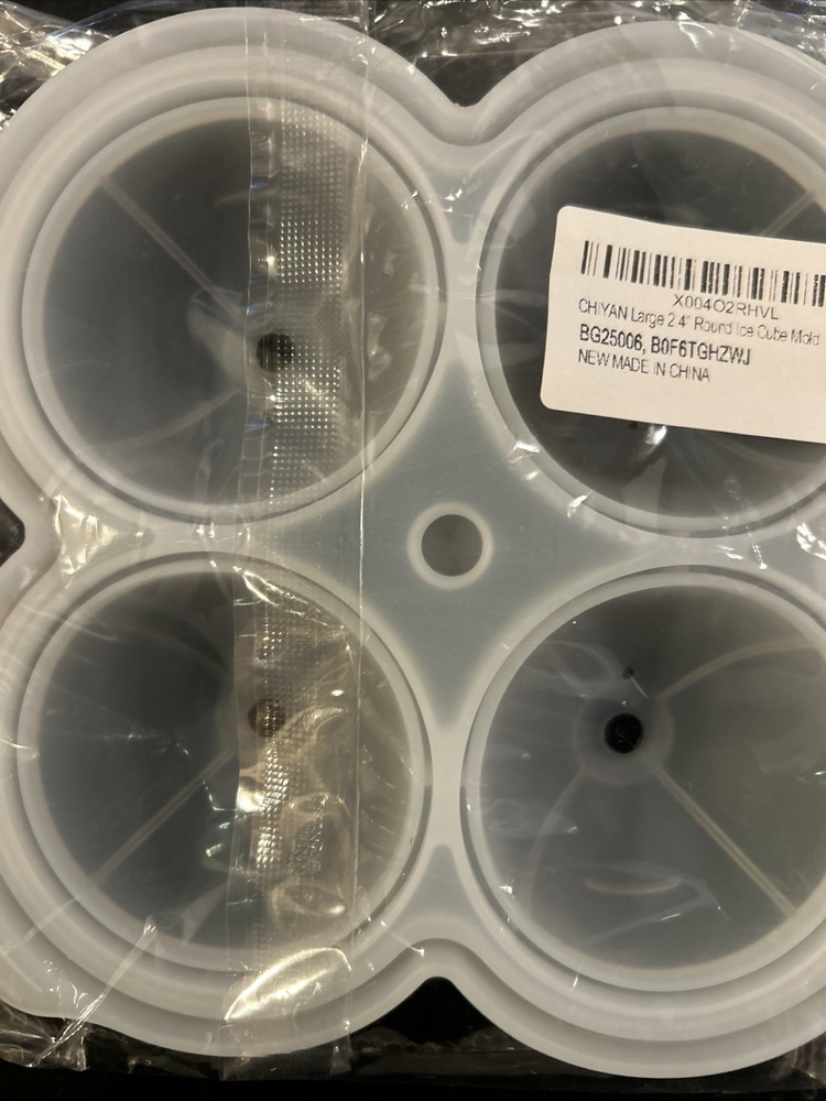 Silicone Ice Cube Molds 2.4” Round Cubes