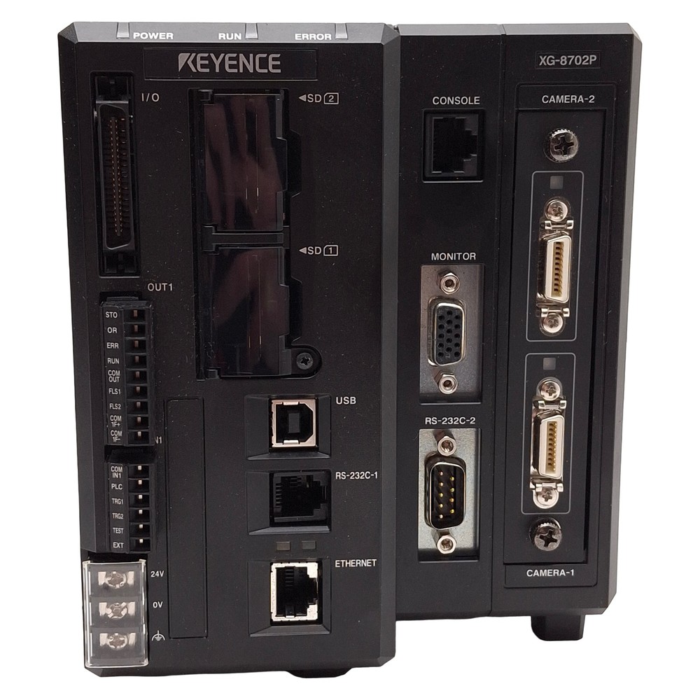 Keyence XG-8702P Multi-Camera Imaging System/Controller, 24VDC *No SD Card*