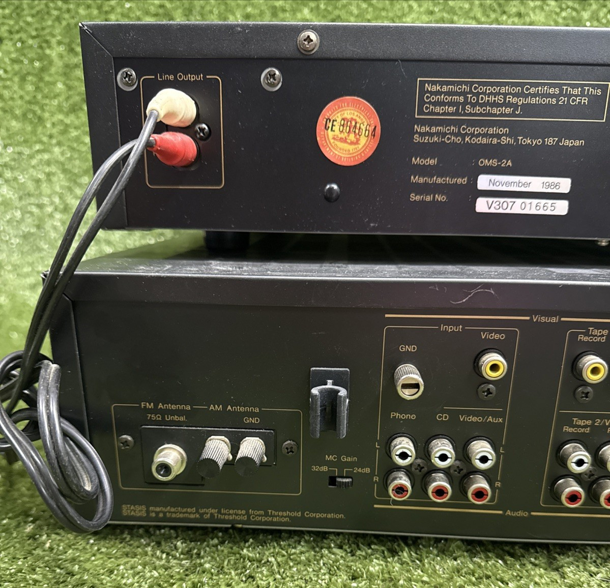 Vintage 80’s Nakamichi Stereo Receiver & CD Player Bundle SR-3A & OMS-2A WORKS!