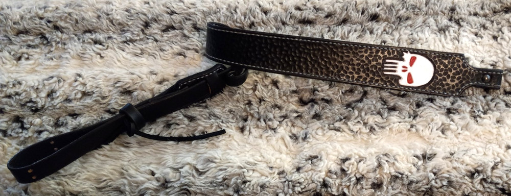 100% Full grain leather handcrafted gun sling