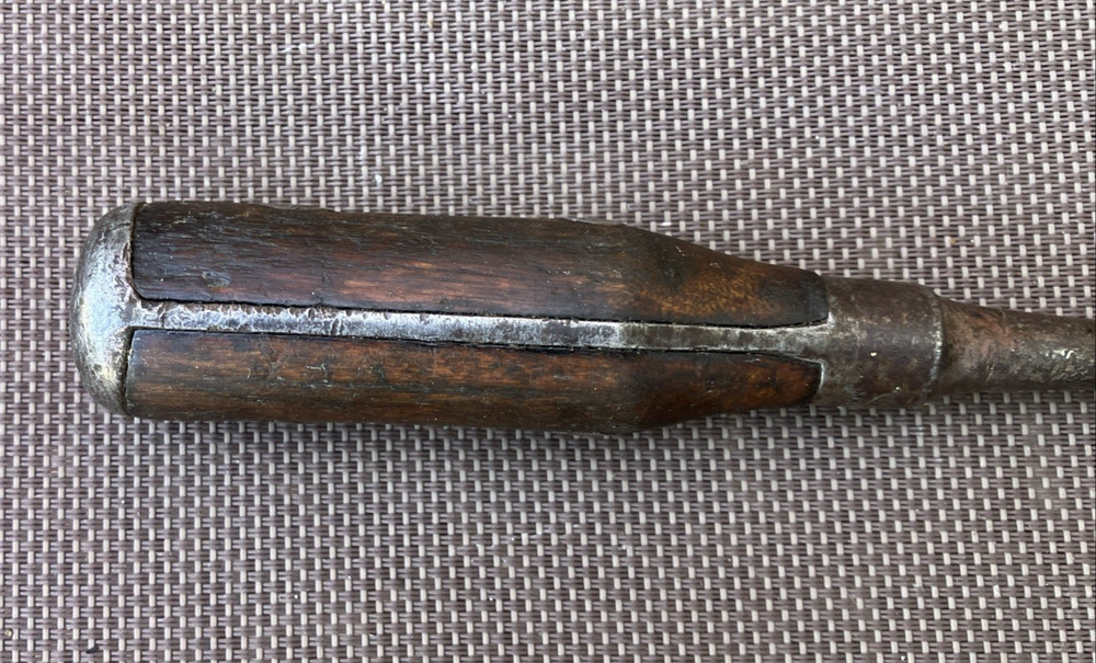 Vintage PEXTO Split Wood Handle Screwdriver - 9”