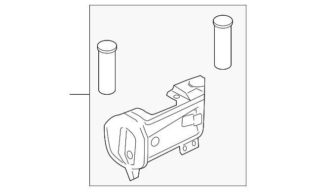 Genuine Mazda Frame Rail End BP4K-53-350B
