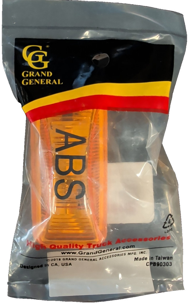 87641 Amber ABS LED Light with "ABS" Logo