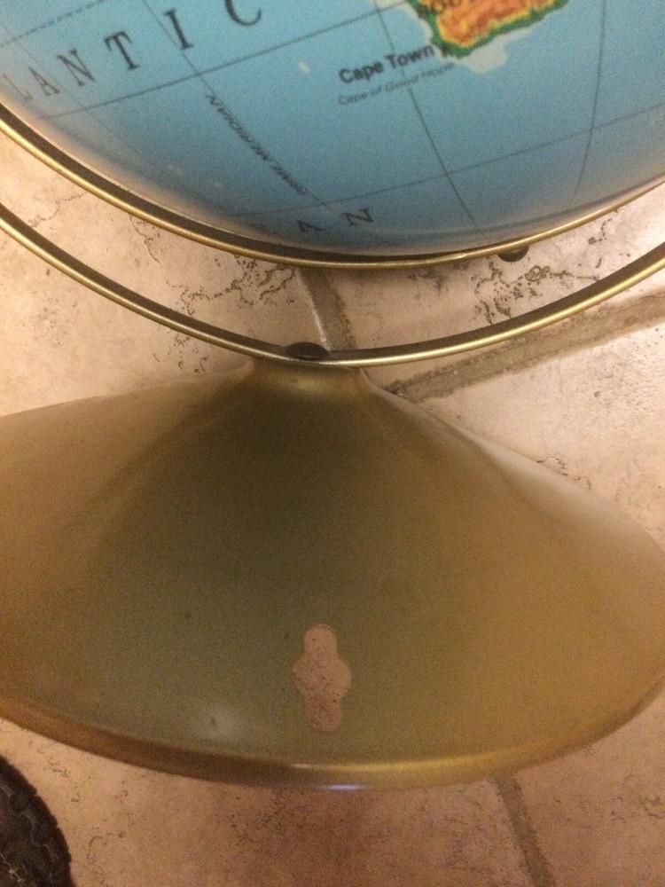 Rand Mcnally PHYS/Pol Globe Has Markable Surface