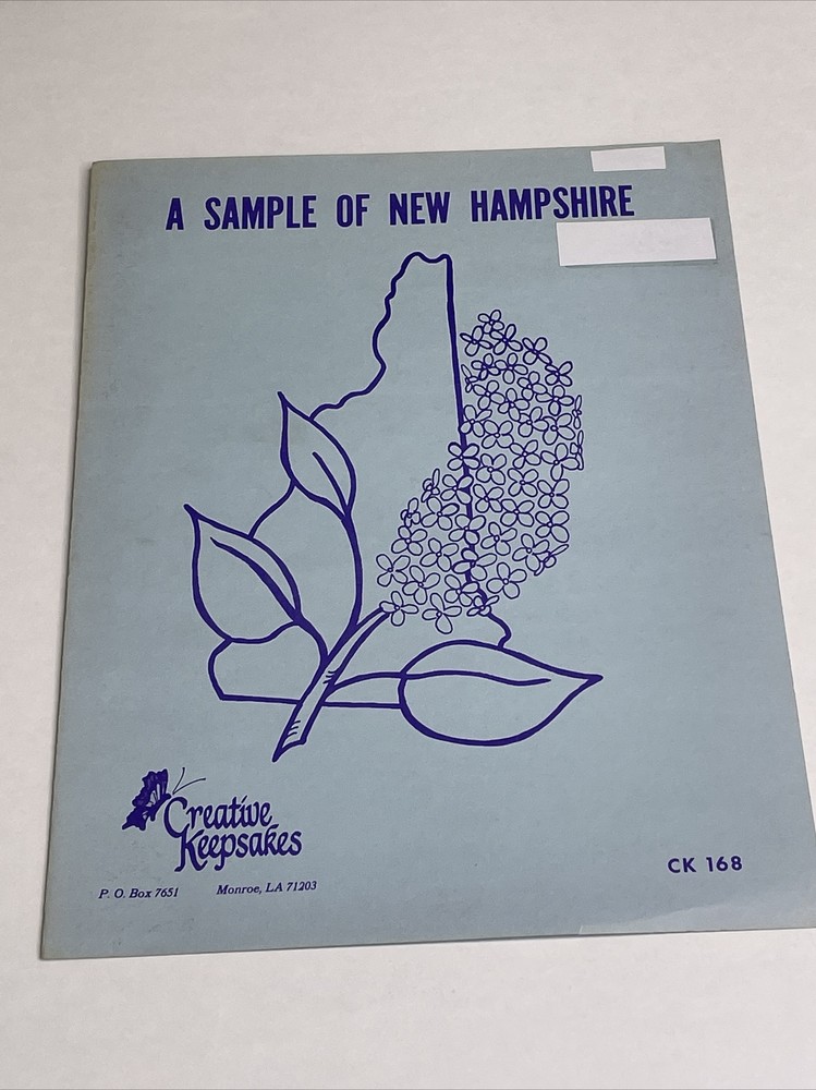 Creative Keepsakes A Sample of New Hampshire Cross Stitch Pattern