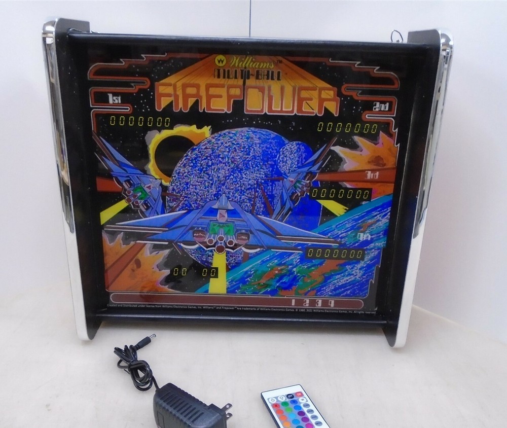 Williams Firepower Pinball Head LED Display light box