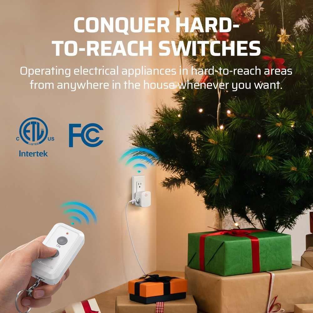 DEWENWILS Remote Control Outlet, Upgraded Version Wireless Remote Light Switch