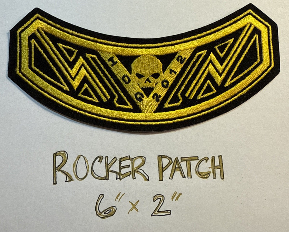 New Harley Davidson Owners Group HOG 2012  Rocker Patch - 7 DAY SALE