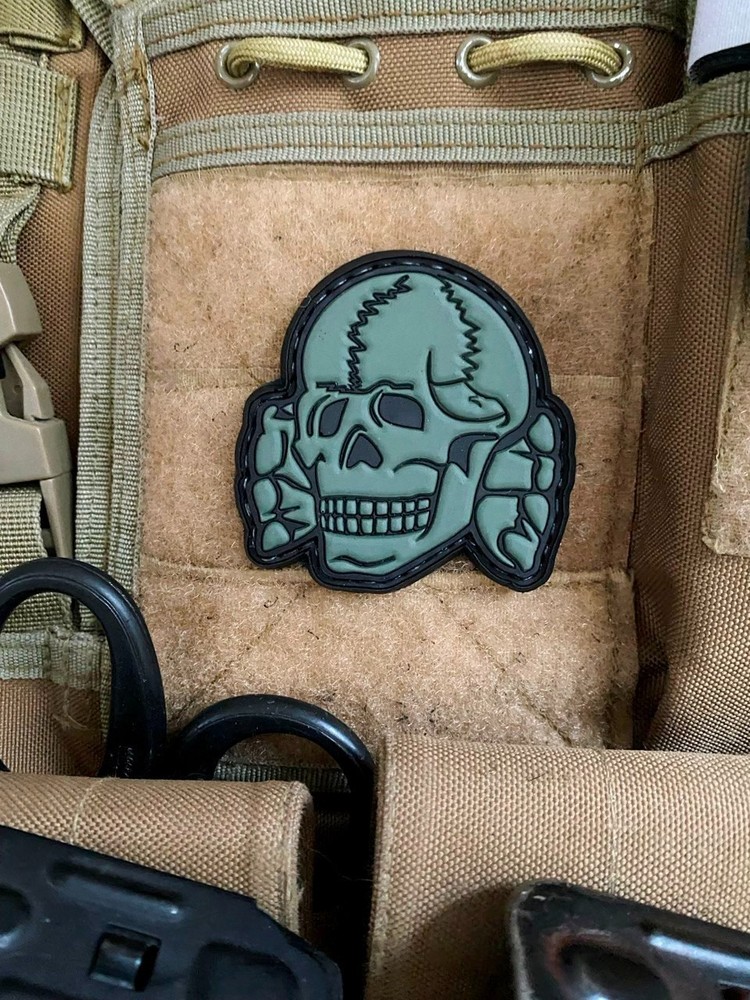 PVC military tactical patch "Skull" old school