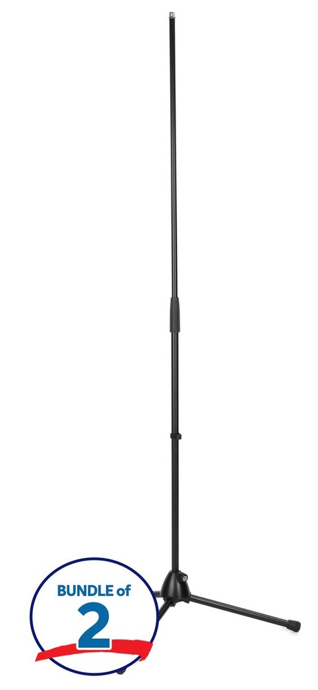 K&M 20170 Microphone Stand (2 Pack) - Black