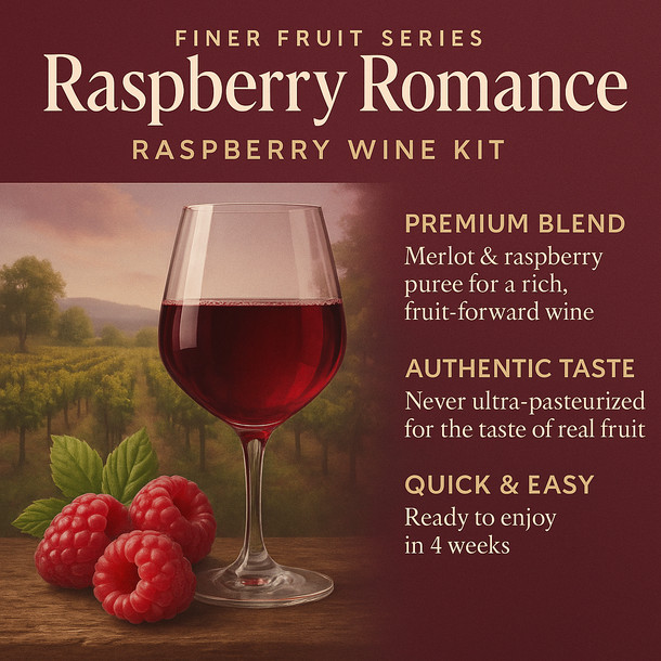 FWK Raspberry Romance Raspberry Wine Kit – Finer Fruit Series