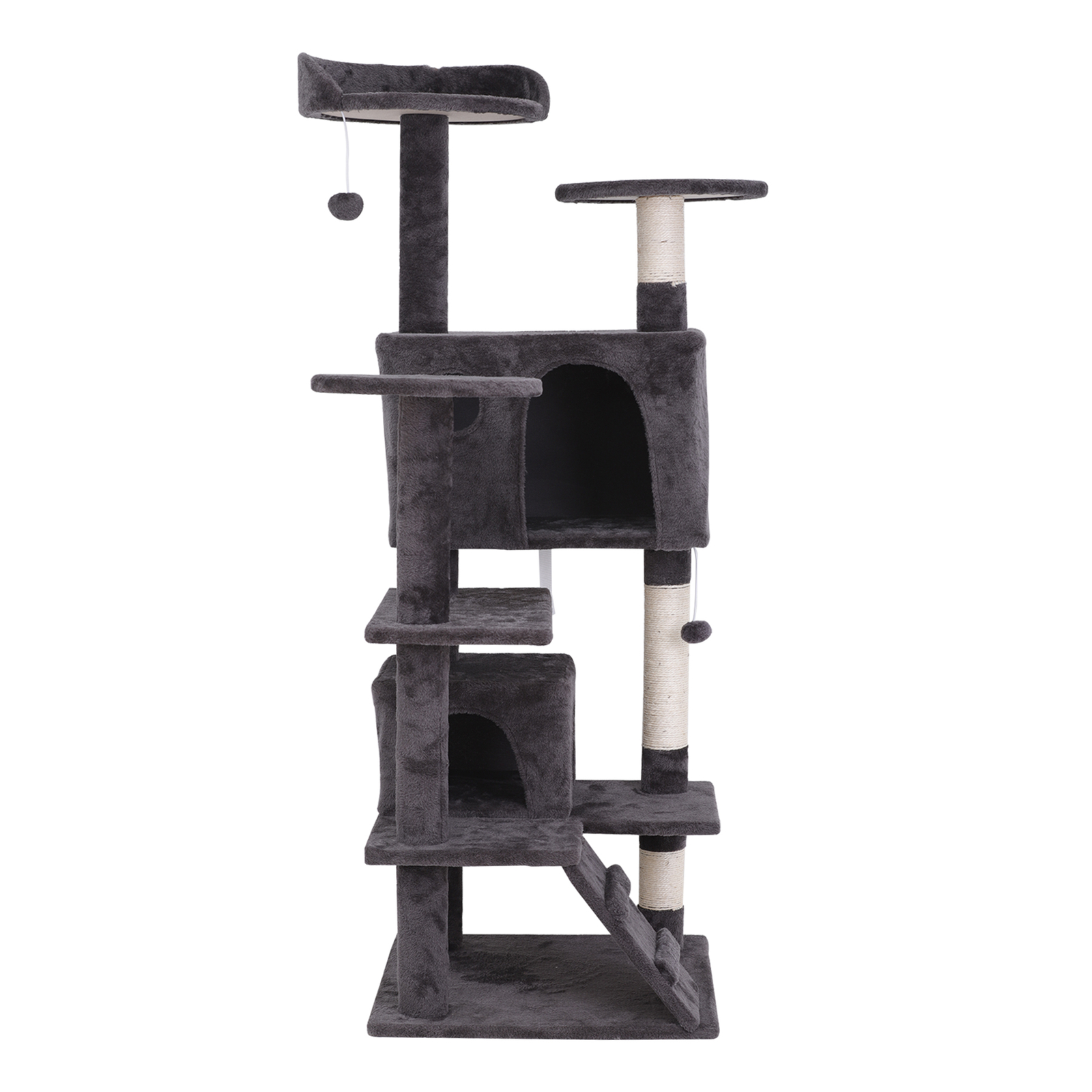 55" Large Cat Tree Tower Activity Center Playing House Condo For Rest Sturdy
