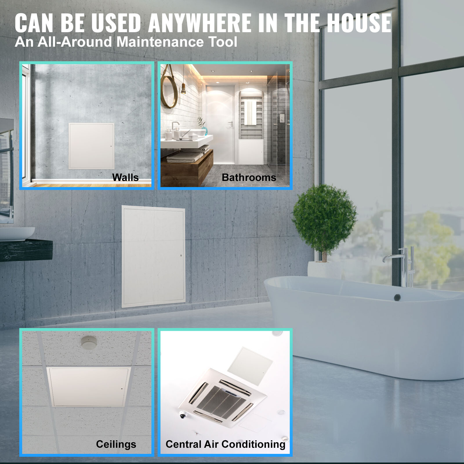 VEVOR Access Panel for Drywall Ceiling 24"x24" Plumbing Reinforced Access Door